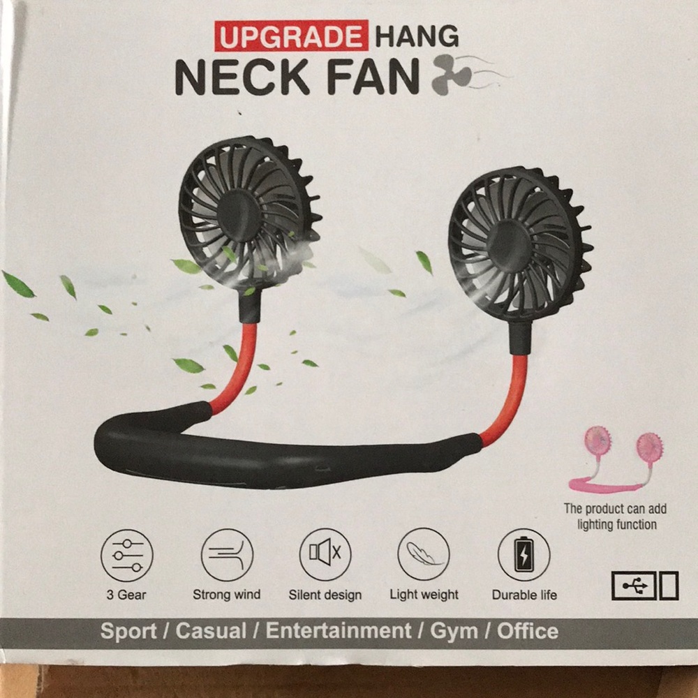 Upgrade Hang Neck Fan (White)